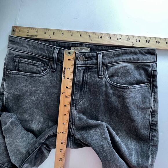 Levi's Made & Crafted Marker Tapered Black Acid Wash Cotton Blend Jeans Sz 26 - Picture 8 of 10